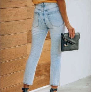 Vici Lennon Distressed High Rise Jeans